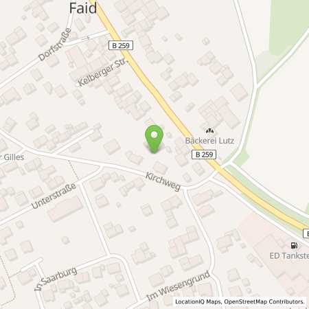 Standortübersicht der Autogas (LPG) Tankstelle: ED-Tankstelle Faid in 56814, Faid