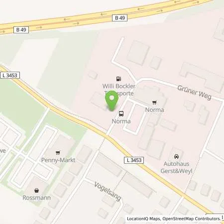 Standortübersicht der Tankstelle Willi Bockler Transporte in 35792 Löhnberg