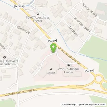 Standortübersicht der Tankstelle Avia Station Autohaus Horst Langer in 86637 Wertingen