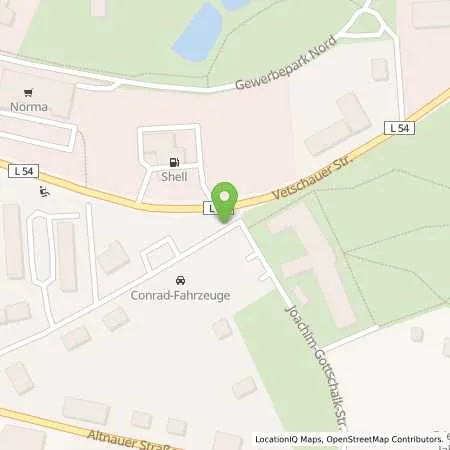 Standortübersicht der Tankstelle FA. CONRAD-FAHRZEUGE in 03205 Calau