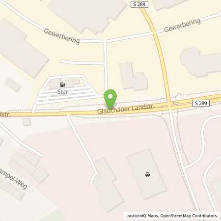 Standortübersicht der Tankstelle Star Tankstelle in 08451 Crimmitschau