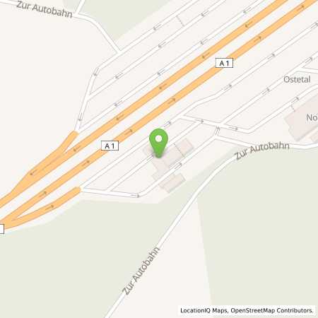 Standortübersicht der Autogas (LPG) Tankstelle: BAB-Tankstelle Ostetal Süd in 27419, Sittensen-Tiste
