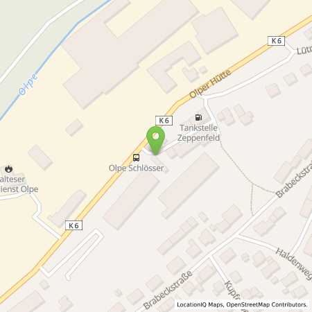 Standortübersicht der Autogas (LPG) Tankstelle: Freie Tankstelle Zeppenfeld in 57462, Olpe
