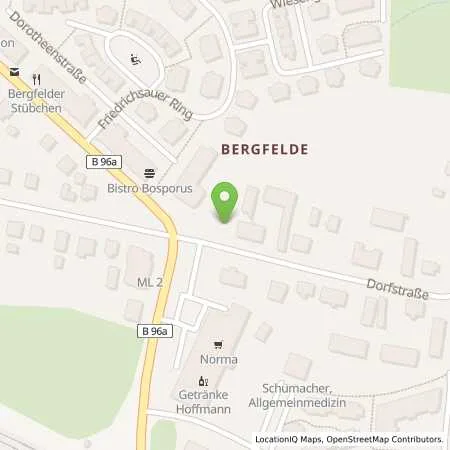 Standortübersicht der Tankstelle Fred Krumnow Flüssiggasvertrieb in 16562 Bergfelde