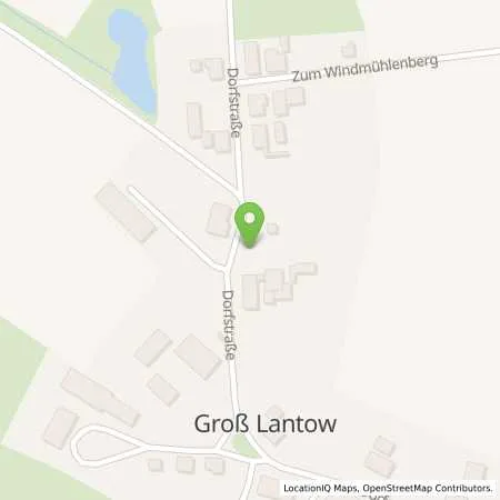 Standortübersicht der Tankstelle HOYER Tank Treff Kritzkow in 18299 Kritzkow