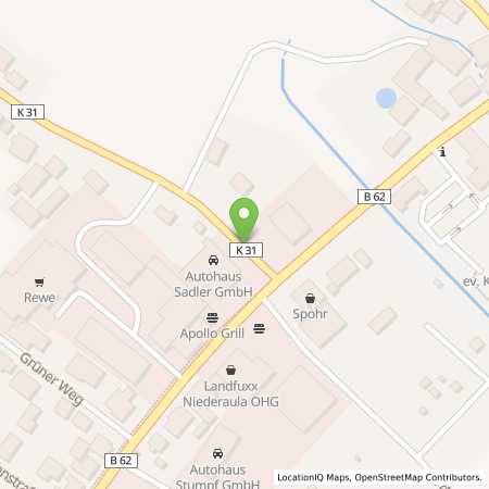 Standortübersicht der Autogas (LPG) Tankstelle: Opel - Autohaus Sadler in 36272, Niederaula