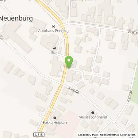 Standortübersicht der Tankstelle Esso Tankstelle / Autohaus Claas Penning in 26340 Zetel (Neuenburg)