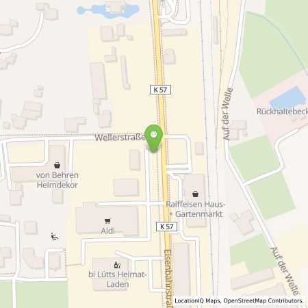 Standortübersicht der Autogas (LPG) Tankstelle: Reiffeisen Genossenschaft Rahden in 32369, Rahden