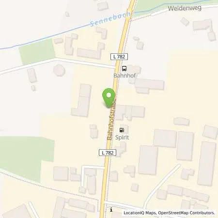 Standortübersicht der Tankstelle Sprint Tankstelle Shoppengerd in 33397 Rietberg