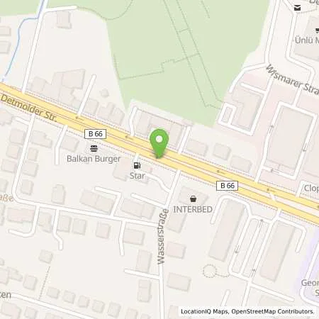 Standortübersicht der Tankstelle Star Tankstelle Bielefeld in 33605 Bielefeld