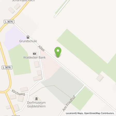 Standortübersicht der Autogas (LPG) Tankstelle: Reiffeisen Tankstelle Goddelsheim in 35104, Lichtenfels-Goddelsheim