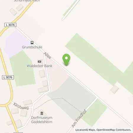 Standortübersicht der Tankstelle Reiffeisen Tankstelle Goddelsheim in 35104 Lichtenfels (Goddelsheim)