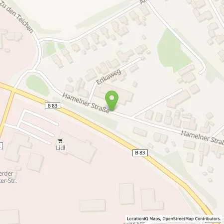 Standortübersicht der Tankstelle Bio Fuel24 in 37619 Bodenwerder