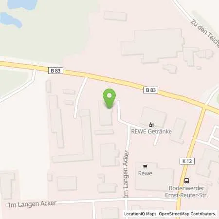 Standortübersicht der Tankstelle Autohaus-Opel, Röpke GmbH in 37619 Bodenwerder