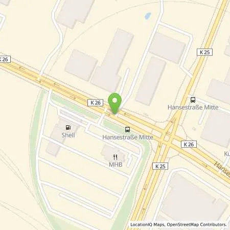 Standortübersicht der Tankstelle Shell-Autohof in 38112 Braunschweig-Veltenhof