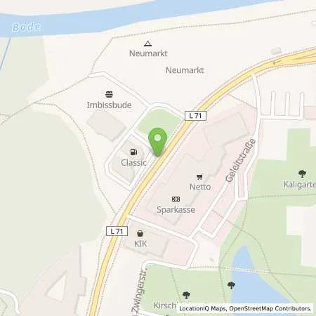 Standortübersicht der Tankstelle Classic Tankstelle in 39418 Staßfurt