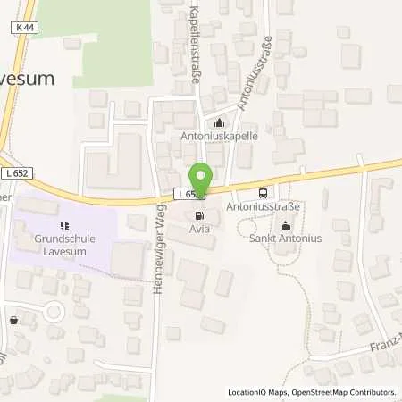 Standortübersicht der Tankstelle AVIA-Tankstelle in 45721 Haltern am See