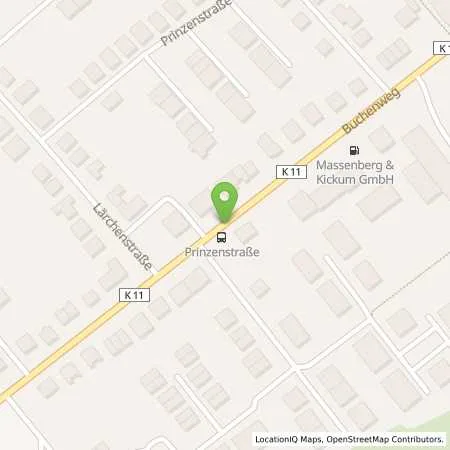 Standortübersicht der Tankstelle Autotechnik - Massenberg GmbH in 46147 Oberhausen-Sterkrade-Nord