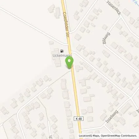 Standortübersicht der Tankstelle ARAL Tankstelle Uckelmann in 48653 Coesfeld (Lette)