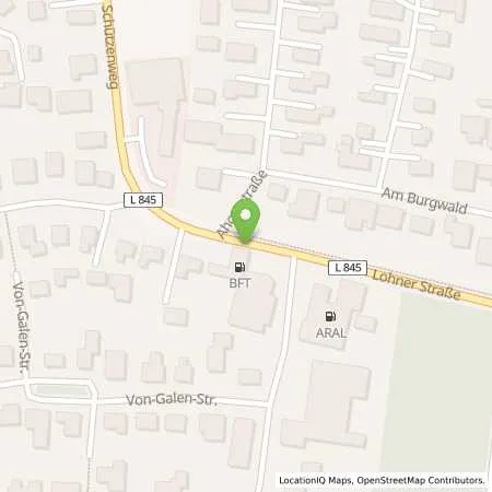 Standortübersicht der Tankstelle bft Tankstelle Middendorf-Wehri in 49413 Dinklage