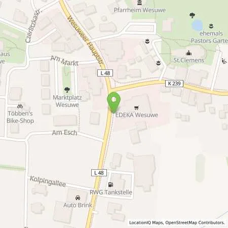 Standortübersicht der Tankstelle RWG Tankstelle in 49733 Haren (Wesuwe)