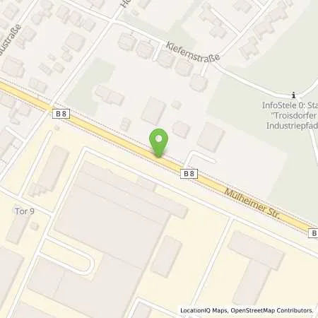 Standortübersicht der Tankstelle TMC Motorradwerkstatt in 53840 Troisdorf