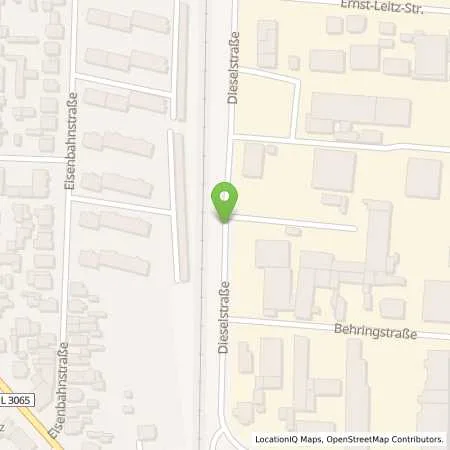 Standortübersicht der Tankstelle Lotz & Schreiber GmbH in 63456 Hanau (Auheim)