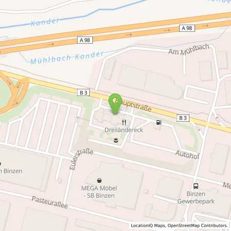 Standortübersicht der Tankstelle Autohof Binzen - Shell Autohof in 79589 Binzen