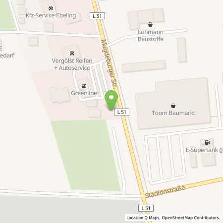 Standortübersicht der Tankstelle Lohmann Brennstoffe in 39218 Schönebeck