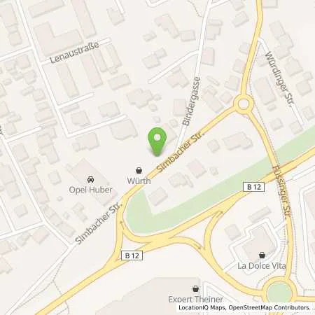 Standortübersicht der Tankstelle Automobile Huber in 94060 Pocking