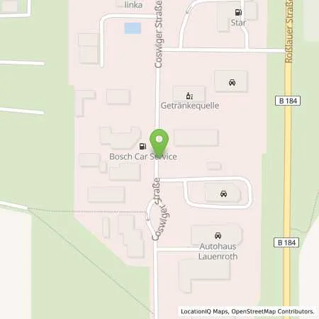 Standortübersicht der Tankstelle Bosch Car Service Gast in 39261 Zerbst