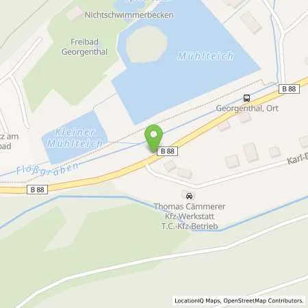 Standortübersicht der Tankstelle Lothar Cämmerer-Autoservice in 99887 Georgenthal