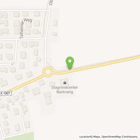 Standortübersicht der Tankstelle Motoren- und Fahrzeugtechnik AHAUS in 71522 Backnang (Heiningen)