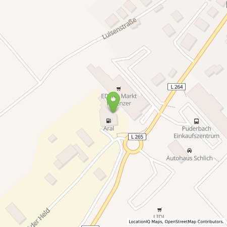 Standortübersicht der Autogas (LPG) Tankstelle: ARAL Tankstelle Thomas Steinbacher in 56305, Puderbach