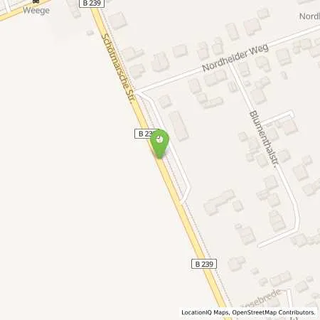 Standortübersicht der Tankstelle Westfalen-Tankstelle Markus Veling in 32791 Lage (Waddenhausen)