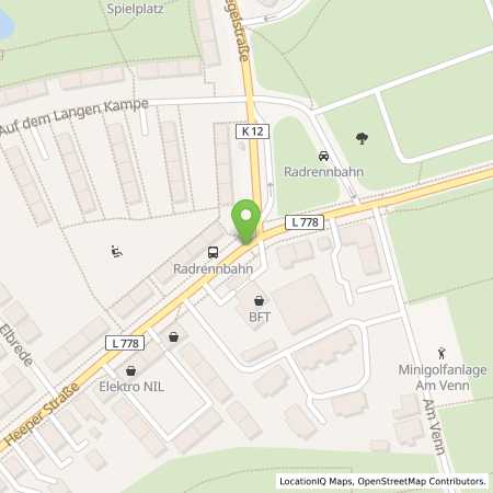 Standortübersicht der Autogas (LPG) Tankstelle: Q1 Tankstelle Ballweg in 33607, Bielefeld