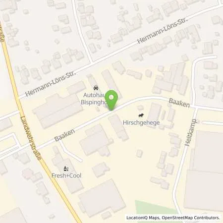 Standortübersicht der Tankstelle Suzuki-Autohaus Egbert Bispinghoff in 59368 Werne