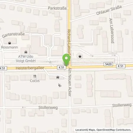 Standortübersicht der Tankstelle Esso Tankstelle Udo Vogt GmbH in 30453 Hannover