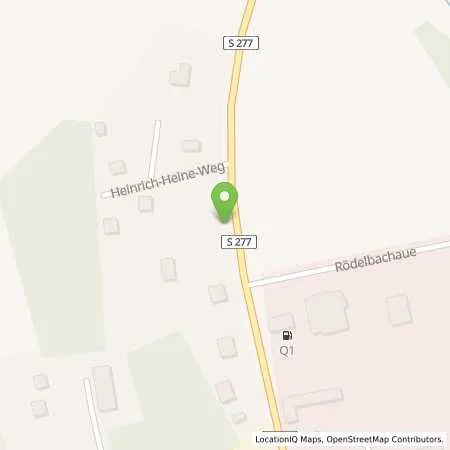 Standortübersicht der Tankstelle Q1 Tankstelle Bretschneider & Bruns in 08107 Kirchberg