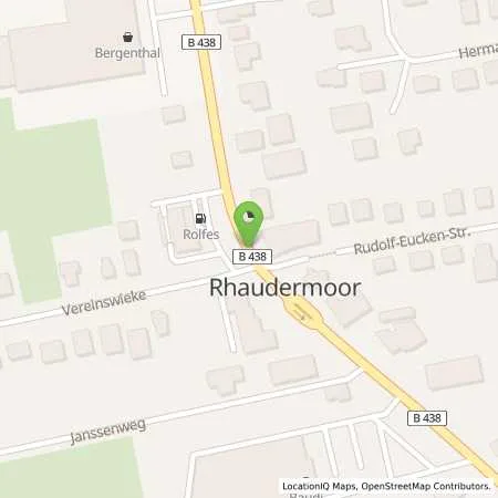 Standortübersicht der Tankstelle Westfalen-Autogas Rolfes Mineralöl GmbH in 26817 Rhauderfehn