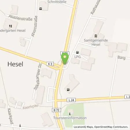 Standortübersicht der Tankstelle Kia Motors Autohaus Engelmann in 26835 Hesel