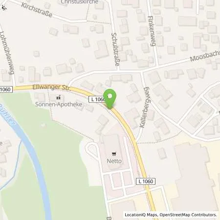 Standortübersicht der Tankstelle Johann Pfisterer Autogastankstelle in 74424 Bühlertann