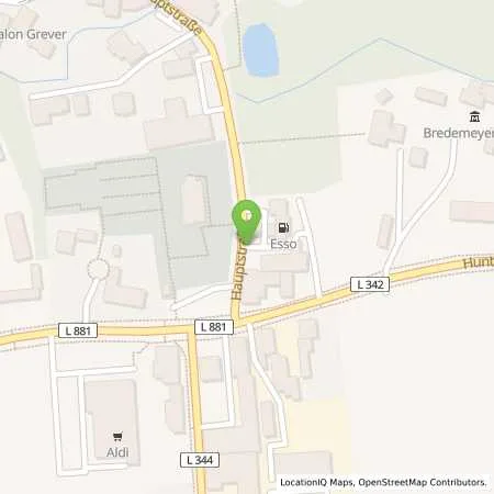 Standortübersicht der Tankstelle Esso Station Hülk in 49424 Goldenstedt