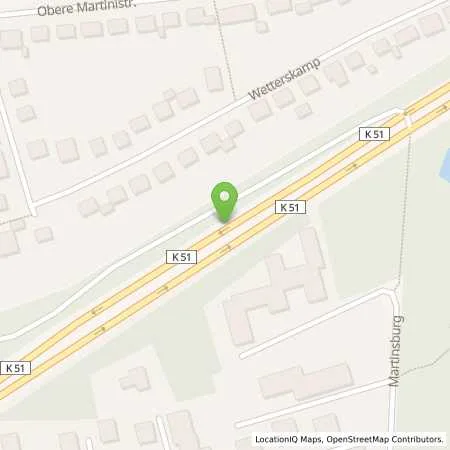 Standortübersicht der Tankstelle Ratio Einkaufszentrum in 49978 Osnabrück-Hellern