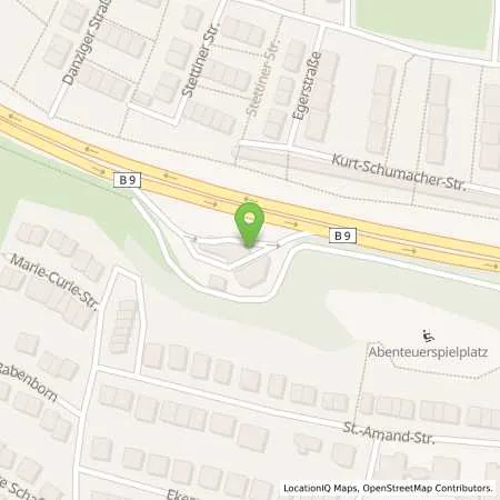 Standortübersicht der Tankstelle ED-Tankstelle Andernach B9 in 56626 Andernach