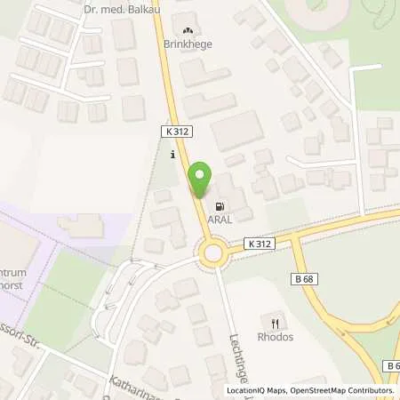 Standortübersicht der Tankstelle ARAL-Tankstelle Bernhard Barkey in 49134 Wallenhorst