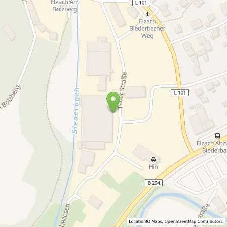 Standortübersicht der Tankstelle Hin Auto und Freizeit in 79215 Elzach