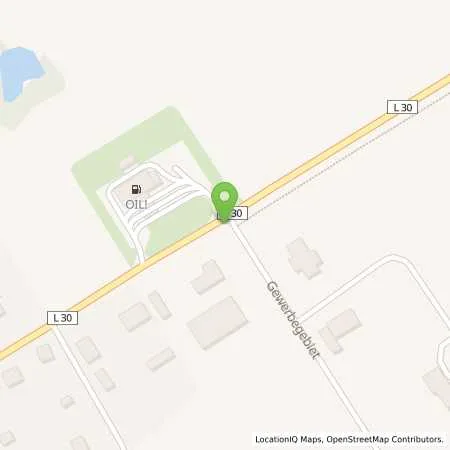 Standortübersicht der Tankstelle OIL! Tankstelle Miltzow in 18519 Miltzow