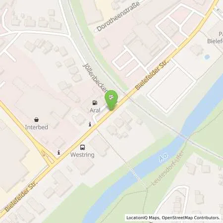 Standortübersicht der Tankstelle Aral, Jantzon & Hocke KG, Inh. Degenhart in 32051 Herford