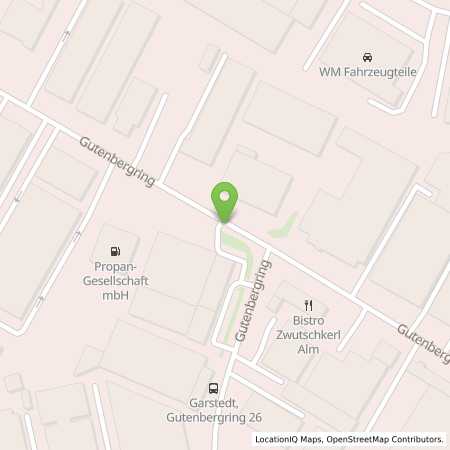 Standortübersicht der Autogas (LPG) Tankstelle: Propan-Gesellschaft mbH in 22848, Norderstedt